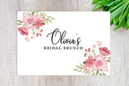 Andaz Press Custom Personalized Disposable Paper Placemats, 12 x 18 Inch, Set of 25, Custom Bridal Brunch Pink Floral, Tableware, Dining, Tabletop, Table Setting for Bridal Shower, Bridal Brunch - Image 2