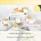 36 Pcs 4 Oz Mason Jar Candles, Vanilla Scented Soy Candles Bulk Set for Stress Relief and Relaxation, Great Favors for Wedding, Christmas, Housewarming Gifts (Gold, Vanilla, 36) - Image 3