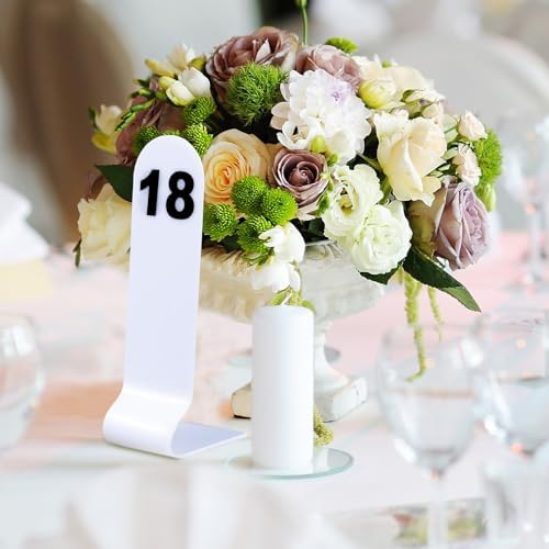 Tuanse 1-30 Table Order Numbers,Restaurant Double Sided Acrylic Sign, White - Image 5