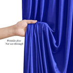 20x10ft Royal Blue Backdrop Curtains with Lights Photo Drapes Wrinkle Free Fabric Backdrop Curtain for Wedding Birthday Party Baby Shower Bridal Shower Home Party Background Decorations - Image 6