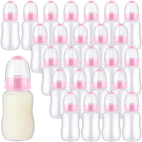 SiliFine 30 Pcs Baby Shower Favor Party Bottle Chug Game, Pink by SiliFine