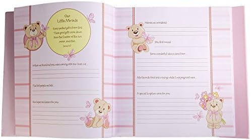 Christian Art Gifts Girl Baby Book of Memories Pink Keepsake Photo Album | Our Baby Girl Memory Book with Bible Verses, First Year (Pack of 2) - Image 6