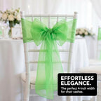 Anderson's Lime Gossamer Wedding Decorating Fabric, 4 Inches x 100 Yards - Image 5