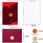 20PCS Wedding Invitation Kits,for Wedding,Baby Shower, Birthday&Quinceanera - Image 3