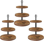Cupcake Stand, 3 Tier Cake Stand Rustic Dessert Table Display Set, 3 Pack by OugeWood