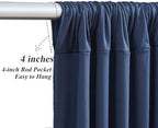 10x10ft Navy Blue Backdrop Curtains with Lights Photo Drapes Wrinkle Free Fabric Backdrop Curtain for Wedding Birthday Party Baby Shower Bridal Shower Home Party Background Decorations - Image 3