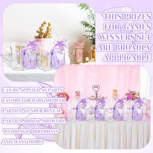 48 Pcs Baby Shower Game Prizes Gift Set for Guests, Purple - Image 6