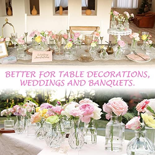 Bud Vases in Bulk 24, Small Glass Vase for Table Centerpieces - Image 4