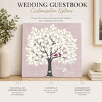 MuralMax Personalized Wedding Signing Tree Canvas Guest Book Wall Art - Image 3