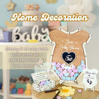 Baby Shower Guest Book Alternative, Onesie Wooden Drop Box Frame - Image 4