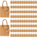 Sherr 100 Pcs Brown Mini Paper Gift Bags with Handles, White Tags by Sherr