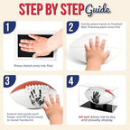Circa Print Baby Football Handprint Kit, Ink Pad for Hand and Footprints - Unique Keepsake for Dads, Baby Shower Present for New Moms, Newborn Gifts - Image 4