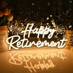 Britrio Happy Retirement Led Neon Light Sign Retirement Party Decoration - Image 4