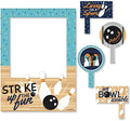 Big Dot of Happiness Strike Up The Fun - Bowling - Birthday Party or Baby Shower Selfie Photo Booth Picture Frame and Props - Printed on Sturdy Material by BigDotofHappiness