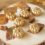 Kate Aspen 12pcs Fall Decor Gold Pumpkin Place Card Holder, Place Settings, Perfect for Thanksgiving Table Decor, Fall Themed Weddings, Bridal Brunches (Place Cards Included) by KateAspen