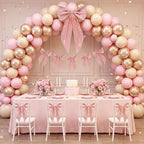 Crowye 7 Pcs Giant Satin Bow Decor, Large Pink Backdrop Decor - Image 5