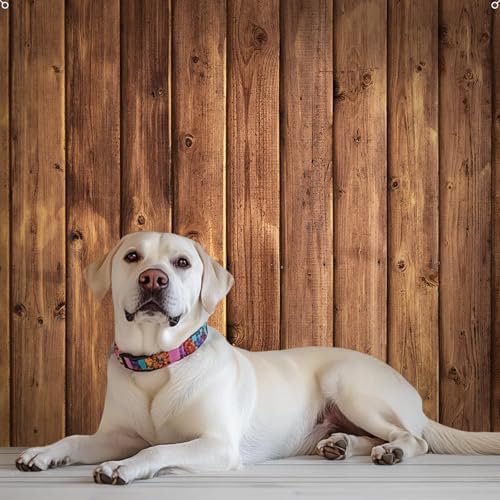 Wood Backdrop 10x8ft Brown Rustic Wooden Floor Panel Wall Fabric Photo Background for Baby Shower Birthday Wedding Western Party Banner Decorations Photography Supplies Polyester - Image 6