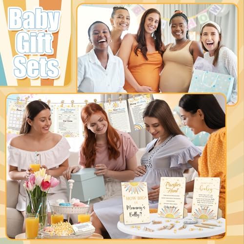 Sherr 476 Pcs Here Comes the Son Baby Shower Games, 6 Sets Activities - Image 6