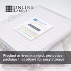 OnlineLabels 2.625" x 1" Labels - Clear Gloss - Inkjet - 1,000 Sheets - Image 5