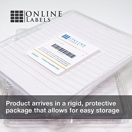 OnlineLabels 2.625" x 1" Labels - Clear Gloss - Inkjet - 1,000 Sheets - Image 5