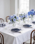 Hioasis 350 Pcs Blue Silver Plates for Graduation - Image 3