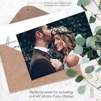 120 Heavyweight Blank Wedding Thank You Cards with Envelopes, Personalized Greetings Gratitude Letter From The New Mr and Mrs, Wedding Thank You Notes with Envelopes & Stickers (4x6 Inches) (120 Pack) - Image 5