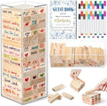 80 Wedding Guest Book Alternative tumbling tower Wooden Block, Chinoiserie by Beeveer