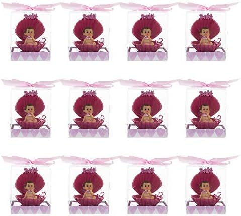 Keepsake Figurine 12 pcs Baby Girl inPink Clam Shell with Pacifier| Awesome Decorations or Party Favors | for Pregnancy Announcements, Gender Reveals, Birthday and Special Celebrations - Image 3
