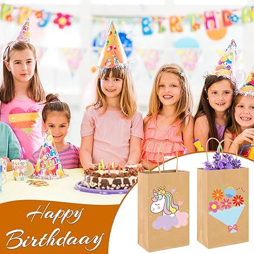 XPCARE Brown Paper Bags with Handles, 200Pcs 5.25x3.25x8.25'' Kraft Bags - Image 5