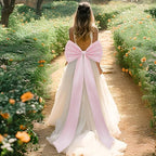 Giant Bow Decoration, 75x18 Inch Big Bows for Backdrop, Large Satin Ribbon Tie Bow for Wedding Engagement Baby Shower Bridal Christmas Birthday Party Wall Decor (Pink) - Image 7