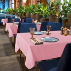 sancua 6 Pack Pink Tablecloths 60x102 Inch for 6 Feet Rectangle Tables - Image 4