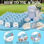 Gersoniel 50 Set Blue Pumpkin Gift Bags with Handles for Fall Baby Shower - Image 6