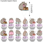 Adorable Cat Party Decorations Kit - Includes Banner, Balloons, Cake/Cupcake Toppers & Hanging Swirls, Perfect for Birthday, Graduation & Themed Pet Parties - Image 6