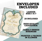 Amanda Creation Custom Baby Shower Invites Adventure Awaits Baby Shower Invitation 20 5x7 Personalized Invites With Envelopes - Image 6