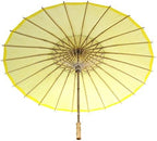 Koyal Wholesale 32" Yellow Paper Parasol Umbrella 4 Pack, Large Paper Umbrella Bulk, Paper Parasol Wedding Umbrellas, Yellow Parasol Umbrella Bridal Party Decor Photo Props, Sun Parasols for Shade - Image 6