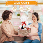 ‌Large Woven Gift Basket with Handles - Empty Bamboo Basket for Gifts (Adults/Wine/Christmas) (BROWN, 6PC LARGE) - Image 5