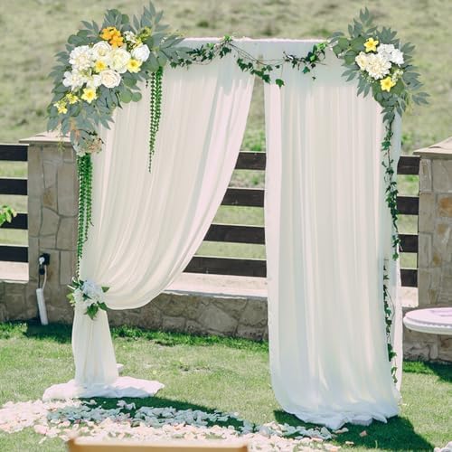 Yellow White Artificial Arch Flowers for Wedding Arch Decor - Image 6