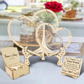 Wedding Guest Book Alternative - Double Heart Drop Box with Heart Pieces - Rustic Wood & Acrylic Sign-in Book for Wedding Reception-Unique Wedding Keepsake Frame by KOLOWKO