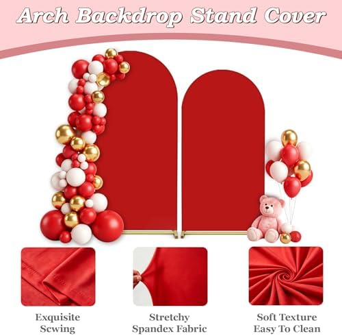Arch Backdrop Cover Set of 2(7.2FT+6FT), Arch Covers Backdrop - Image 5