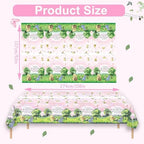12PCS Pink Winnie Tablecloth Baby Shower Decorations Bear Table Cover Watercolor Plastic Disposable Thickened Tablecloth Oh Baby Gender Reveal Birthday Party Supplies for Kids Boys Girls - 54x108IN - Image 5