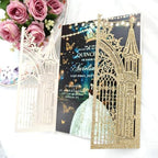 20PCS Laser Cut Wedding Invitations,Wedding Invitation Card Pocket,Quince Invites,Sweet 16 Invitations,Quinceanera Invitations,Laser Cut Invitations For All Occasions - Image 4