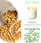 12 Pcs 8 Oz Bulk White Soy Candles,Eucalyptus Scented Candles Set,Bulk Aromatherapy Candle,Great Stress Relieving Scented Candle for Girls as a Gift for Birthdays, Weddings and More! - Image 3