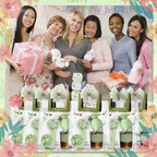 Baby Shower Party Favors for 6 Guests, Summer Gift Set with Mini Fans, Cups, Eye Masks, Hair Ties & Thank You Cards, Easy DIY Kit for Baby Shower, Gender Reveal, Bridal Shower (green-7) - Image 4