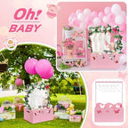Suzile Wooden Baby Shower Crate Closet, Butterfly, Pink - Image 6