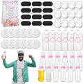 Aneco 12 Set Bottle Chug Baby Shower Games, Plastic Juegos Para Baby Shower Bottle, Gender Reveal Race Gifts Decoration with Bottles Bibs Sign Diapers Caps Blindfolds for Adult Party Supplies, Pink by Aneco