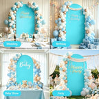 6FT Arch Backdrop Stand and Blue Cover Set,Balloon Arch Stand - Image 4