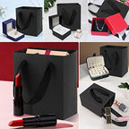 EUSOAR Black Mini Gift Wrap Bags, 50 Pack 4x2.75x4.5 inches Paper Bags with Handles, Heavy Duty Totes Bulk for Wedding, Grocery, Boutique, Retail, Business, Party Favors, Baby Showers, Birthdays - Image 4