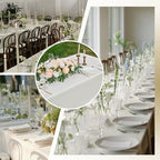Ivory 6 Pack Polyester Table Cloth 60 x 126 Inch, Rectangle Tablecloths for 6 Foot Tables Washable Table Cloth for Party Wedding - Image 5