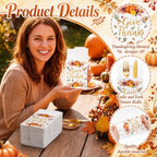 Potchen 100 Pcs Linen Feel Napkins Disposable, Thanksgiving Pumpkins - Image 5