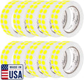 Perco Neon Yellow Perforated Round Circle Dot Sticker 1/2-Inch Labels — 10 Rolls, 30,000 Stickers—Planners, Events for Reminder Dots, to-Do Markers & Alerts, Strong Adhesive—Made in USA by Perco